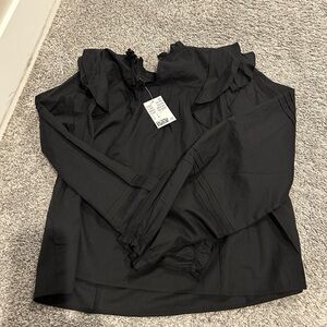 H&M Black Ruffled Women's Blouse